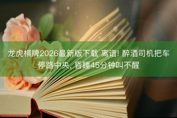龙虎棋牌2026最新版下载 离谱! 醉酒司机把车停路中央， 昏睡45分钟叫不醒